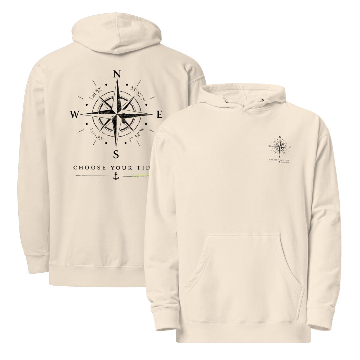 Compass Hoodie – Choose Your Tide