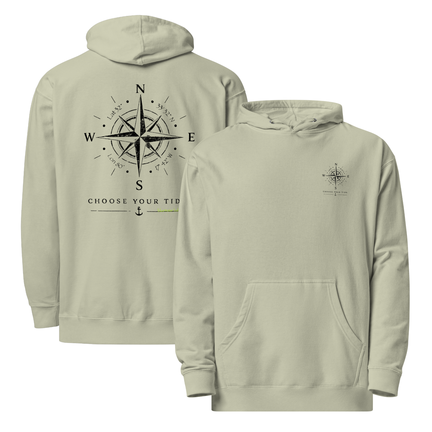 Compass Hoodie – Choose Your Tide