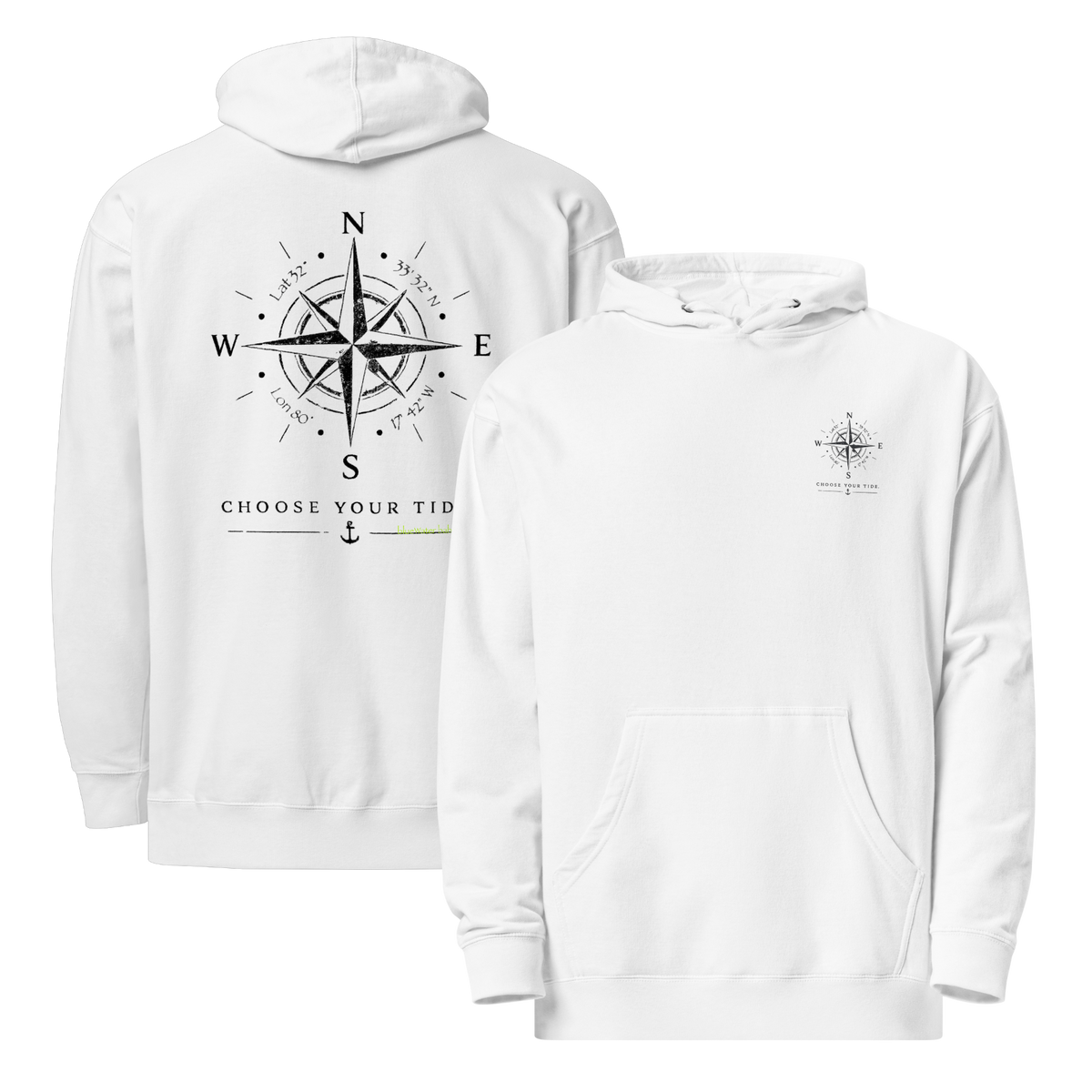 Compass Hoodie – Choose Your Tide