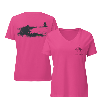 Coastal V-Neck Tee – Choose Your Tide