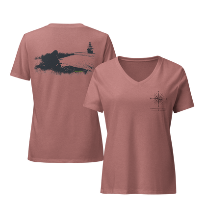 Coastal V-Neck Tee – Choose Your Tide
