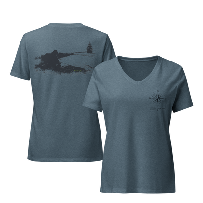 Coastal V-Neck Tee – Choose Your Tide