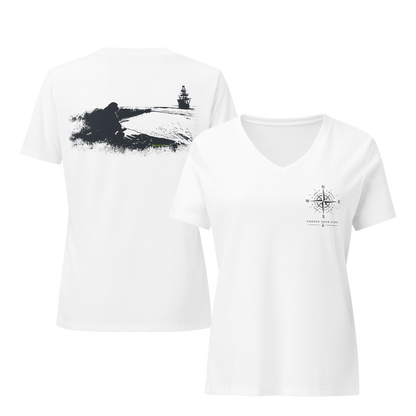 Coastal V-Neck Tee – Choose Your Tide
